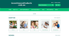Desktop Screenshot of incontinenceproducts.com.au