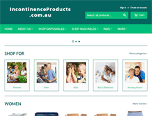 Tablet Screenshot of incontinenceproducts.com.au